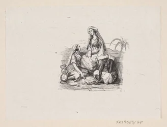 Ilustração para "The Flying Suitcase" em H.C. Andersen, "Contos de fadas e histórias", Volume 1