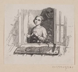Ilustração para "Five from a Pea Pod" em H.C. Andersen, "Contos de fadas e histórias", Volume 2