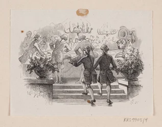 Ilustração para "Fireworks" em H.C. Andersen, "Contos de fadas e histórias", Volume 1