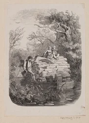 Ilustração para "Ib e a pequena Christine" em H.C. Andersen, "Contos de fadas e histórias", Volume 2