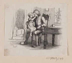 Ilustração para "Ib e a pequena Christine" em H.C. Andersen, "Contos de fadas e histórias", Volume 2