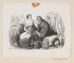 Ilustração para "Lykkens Kalosker" em H.C. Andersen, "Contos de fadas e histórias", Volume 1