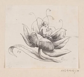 Ilustração para "Tommelise" em H.C. Andersen, "Contos de fadas e histórias", Volume 1