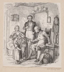 Ilustração para "Under the Willow Tree" em H.C. Andersen, "Contos e Contos de Fadas", Volume 2