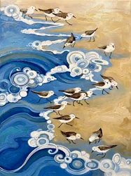 Aves Costeiras e Ondas