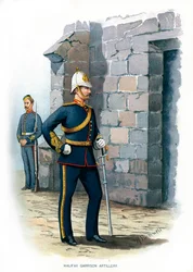 Artilharia da Guarnição de Halifax, c1890.