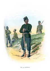 O terceiro Goorkhas, c1890.