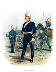 Artilharia vitoriana, c1890.