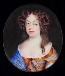 Frances Pierrepont, Duquesa de Newcastle (aguarela em marfim)