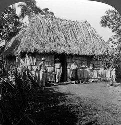 Uma casa no interior da ilha de Cuba.