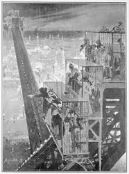 O passeio flip-flap na exposição franco-britânica, 1908