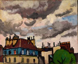 Telhados e nuvens, Paris