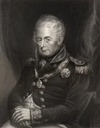 O almirante William Carnegie, gravado por Henry Cook, da National Portrait Gallery, volume III, publicado em 1835