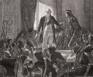 Rei Luís XVI (1754-93) Bebe para a saúde da nação, 20 de junho de 1792