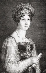 Mademoiselle Mars, gravada por La Plante, de "História da Revolução Francesa" por Louis Blanc (1811-82)