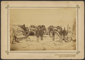 Secção da Bateria do Capitão Ashcroft, Napoleões de 12 libras, no 2º Paralelo.