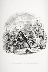 Ilustração para o Nicholas Nickleby de Charles Dickens