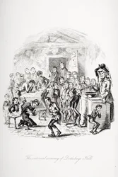 Ilustração para o Nicholas Nickleby de Charles Dickens