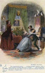 Na terra de Dickens - Dombey e cartão do filho, c.1907