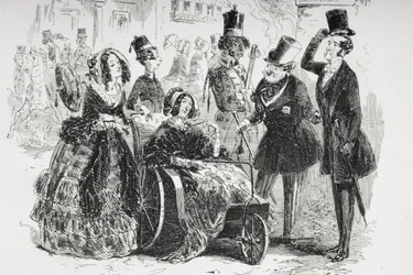 O major Bagstock tem o prazer de ter essa oportunidade, ilustração de "Dombey and Son", de Charles Dickens (1812-1870), publicada pela primeira vez em 1848 (detalhe de 259260).