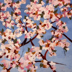 Fleurs de Joie, c. 2022 (óleo sobre painel)