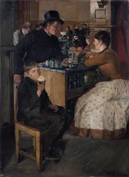 No restaurante