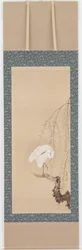 Garça e salgueiro, período Edo, final do século XVII-início do século XVIII.