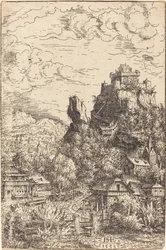 Paisagem com um castelo