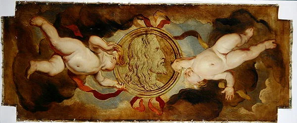 Medallion Portrait of Albrecht Durer (1471-1528) (óleo sobre tela)