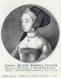 Ana Bolena, gravada por Wenceslaus Hollar