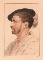Simon George de Quocoute, Cornualha,1812 (gravura)