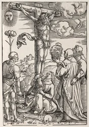 Cristo na Cruz com Maria, São João, Maria Madalena e Santo Estêvão