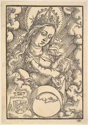 Madonna Lactans, da poesia de Enchiridon, 1515.