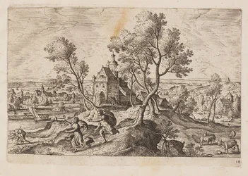 Prato 14, de Paisagens com cenas do Antigo e do Novo Testamento e Metamorfoses de Ovídio