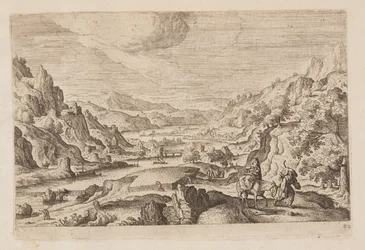 Prato 20, de Paisagens com cenas do Antigo e do Novo Testamento e Metamorfoses de Ovídio