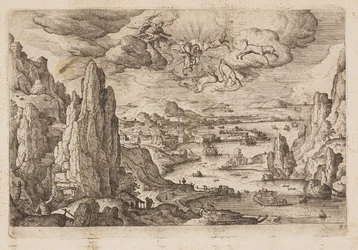 Placa 27, de Paisagens com cenas do Antigo e do Novo Testamento e Metamorfoses de Ovídio