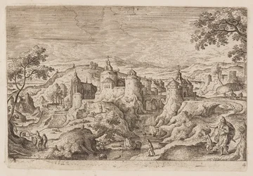 Prato 4, de Paisagens com cenas do Antigo e do Novo Testamento e Metamorfoses de Ovídio