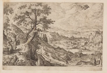 Prato 5, de Paisagens com cenas do Antigo e do Novo Testamento e Metamorfoses de Ovídio