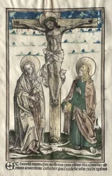 Cristo na Cruz entre Maria e João