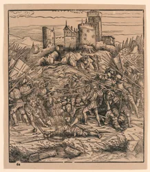 A Batalha de Nauders, de "Der Weisskunig"