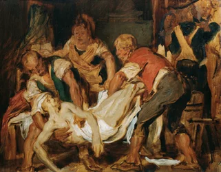 A recuperação do corpo de Jean-Paul Marat