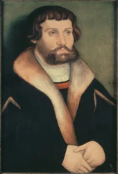 Retrato de um jovem barbudo