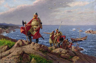 Leif Eriksson descobre a América (óleo sobre tela)