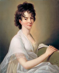 Constanze Mozart, nascida Weber, 1763-1842, esposa de W. A. Mozart, 1802