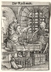 Dança da Morte: O avarento, c. 1526.