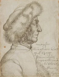 Retrato de Burghart Engelberg, mestre-construtor em Augsburg