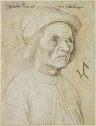 Retrato de Konrad Wurffel (lápis de prata sobre papel)