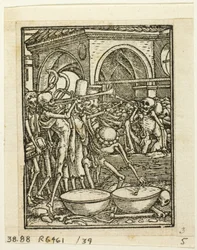 Dança da Morte, placa 39 de Gravuras de Livros do Século XVI