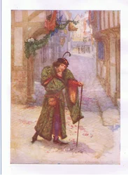 Estou determinado a provar um vilão e ter os prazeres ociosos daqueles dias (King Richard II), de The Complete Works of Shakespeare publicado por George Harrap & Co Ltd, década de 1920