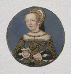 Lady Mary Howard, c.1533 (wc em pergaminho)